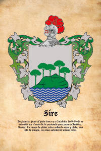 Escudo heráldico del apellido SIRE
