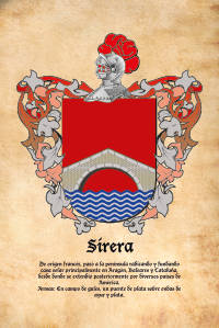 Escudo heráldico del apellido SIRERA