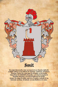Escudo heráldico del apellido SMIT