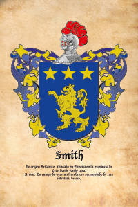 Escudo heráldico del apellido SMITH