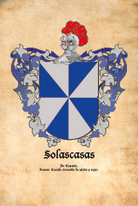 Escudo heráldico del apellido SOLASCASAS