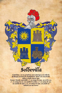 Escudo heráldico del apellido SOLDEVILLA