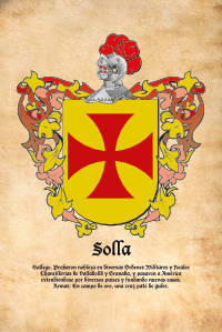 Escudo heráldico del apellido SOLLA