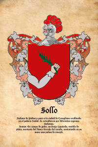 Escudo heráldico del apellido SOLLO