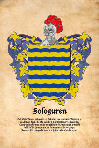 Escudo heráldico del apellido SOLOGUREN