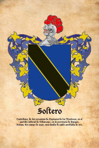 Escudo heráldico del apellido SOLTERO