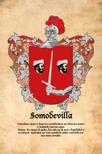 Escudo heráldico del apellido SOMODEVILLA