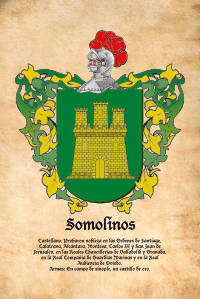 Escudo heráldico del apellido SOMOLINOS