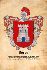 Escudo heráldico del apellido SOROA