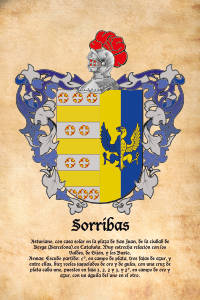 Escudo heráldico del apellido SORRIBAS