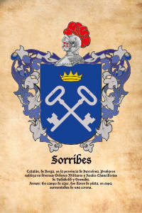 Escudo heráldico del apellido SORRIBES