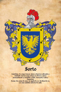 Escudo heráldico del apellido SORTO