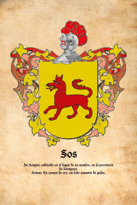 Escudo heráldico del apellido SOS