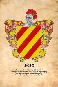 Escudo heráldico del apellido SOSA