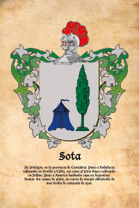 Escudo heráldico del apellido SOTA