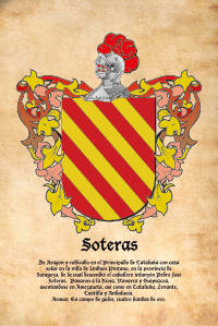 Escudo heráldico del apellido SOTERAS