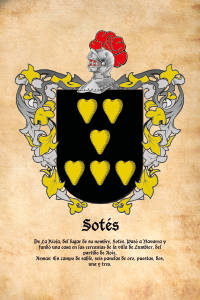 Escudo heráldico del apellido SOTES