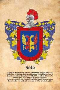 Escudo heráldico del apellido SOTO