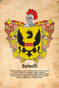 Escudo heráldico del apellido SPINELLI