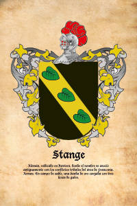 Escudo heráldico del apellido STANGE