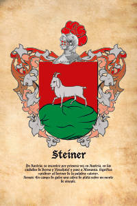 Escudo heráldico del apellido STEINER