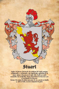 Escudo heráldico del apellido STUART