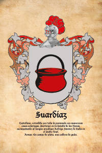 Escudo heráldico del apellido SUARDIAZ
