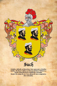 Escudo heráldico del apellido SUCH