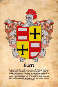 Escudo heráldico del apellido Sucre