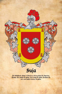 Escudo heráldico del apellido SUJA