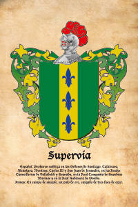 Escudo heráldico del apellido SUPERVIA
