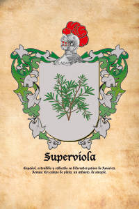 Escudo heráldico del apellido SUPERVIOLA
