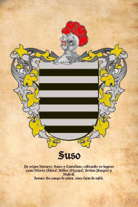 Escudo heráldico del apellido SUSO