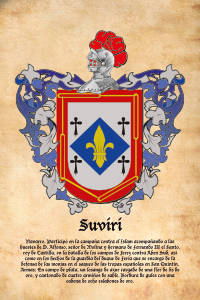 Escudo heráldico del apellido SUVIRI