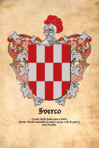 Escudo heráldico del apellido SVERCO