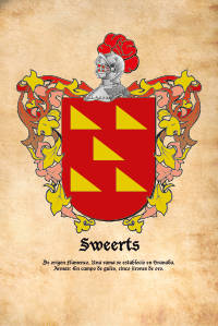 Escudo heráldico del apellido SWEERTS