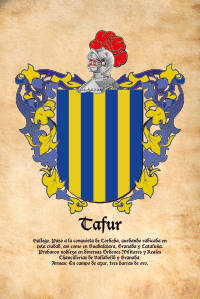 Escudo heráldico del apellido TAFUR