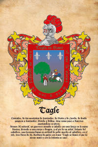 Escudo heráldico del apellido TAGLE