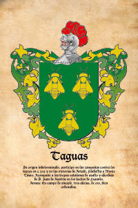 Escudo heráldico del apellido TAGUAS