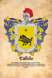 Escudo heráldico del apellido TALLEDO