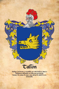 Escudo heráldico del apellido TALLÓN