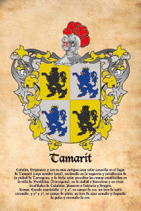 Escudo heráldico del apellido TAMARIT