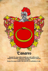 Escudo heráldico del apellido TANARRO