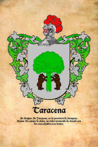 Escudo heráldico del apellido TARACENA