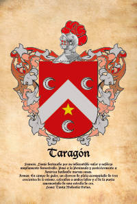Escudo heráldico del apellido TARAGON