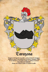 Escudo heráldico del apellido TARAZONA