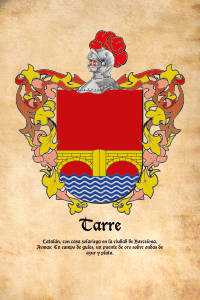 Escudo heráldico del apellido TARRE