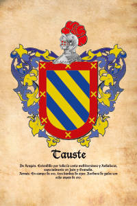 Escudo heráldico del apellido TAUSTE