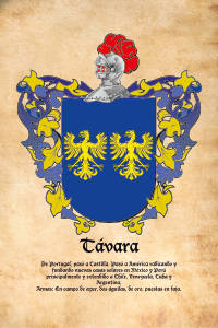 Escudo heráldico del apellido TAVARA