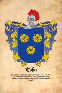 Escudo heráldico del apellido TEBA